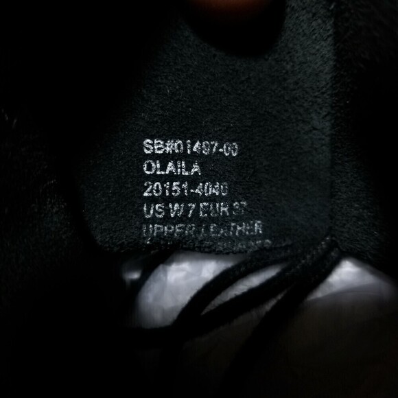 Olukai 'O Laila Leather Low Lace Up Fold Down Ankle Boots Boho Grunge 90s Y2k 7 - Picture 9 of 11